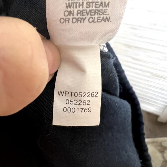 J. JILL Women's 8 Petite Pull On Ponte Knit Trouser Pant Straight Leg Navy Blue - Picture 3 of 9